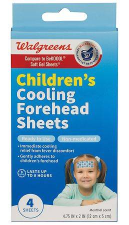 Walgreens Childrens Cooling Forehead Sheets (4 ct)
