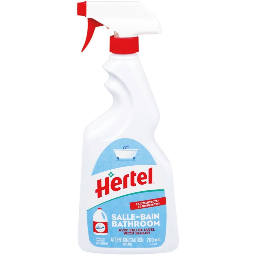 Hertel nettoyant pour salle de bain avec javellisant (700 ml) - bleach bathroom cleaner (700 ml)