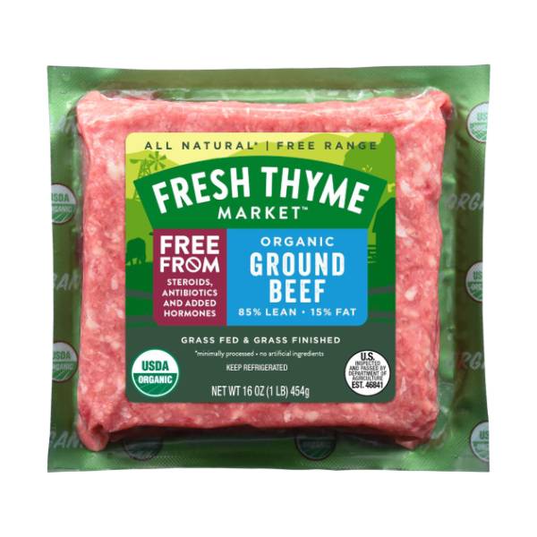 Fresh Thyme Organic Lean Ground Beef (16 oz)