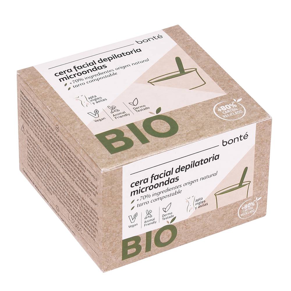 Cera Depilatoria Microondas Facial Bonté Bio 100 gr