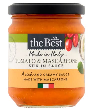 Morrisons The Best Tomato & Mascarpone Stir in Sauce (190g)