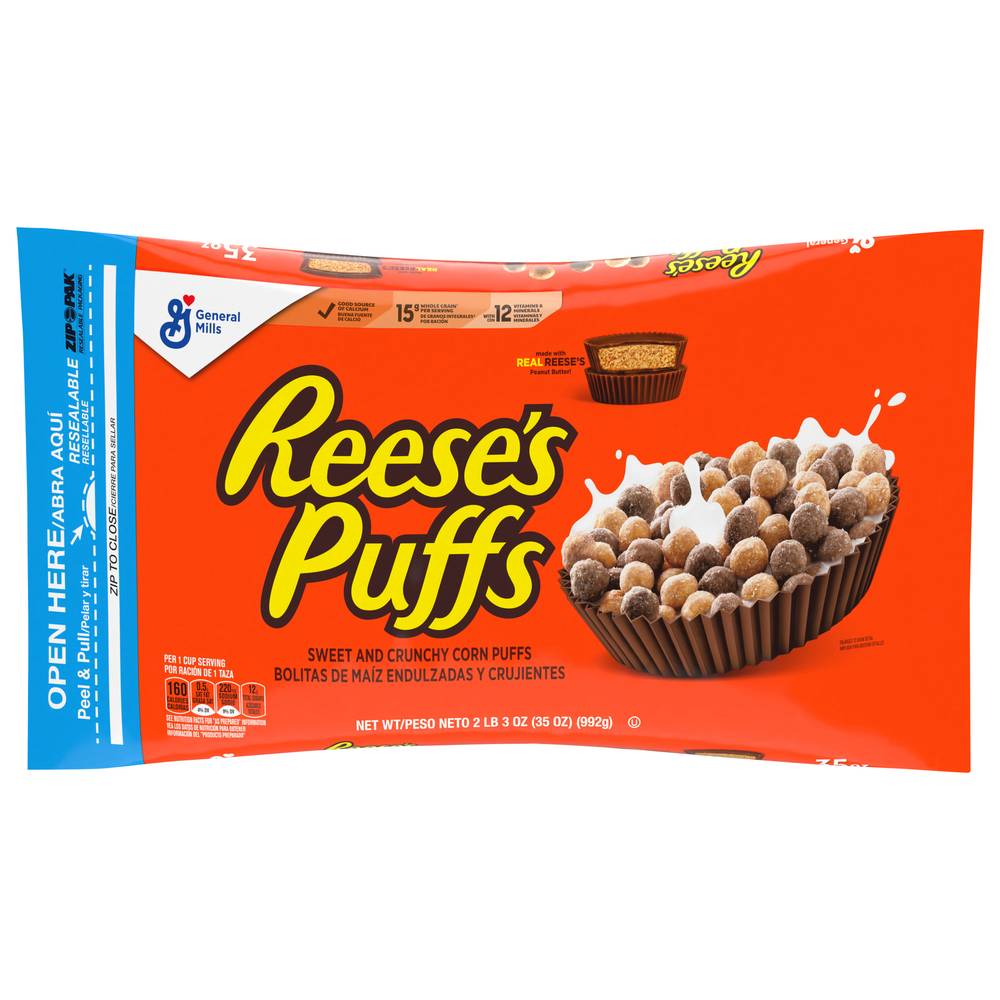 Reese's Puffs Peanut Butter Cereal (35 oz)