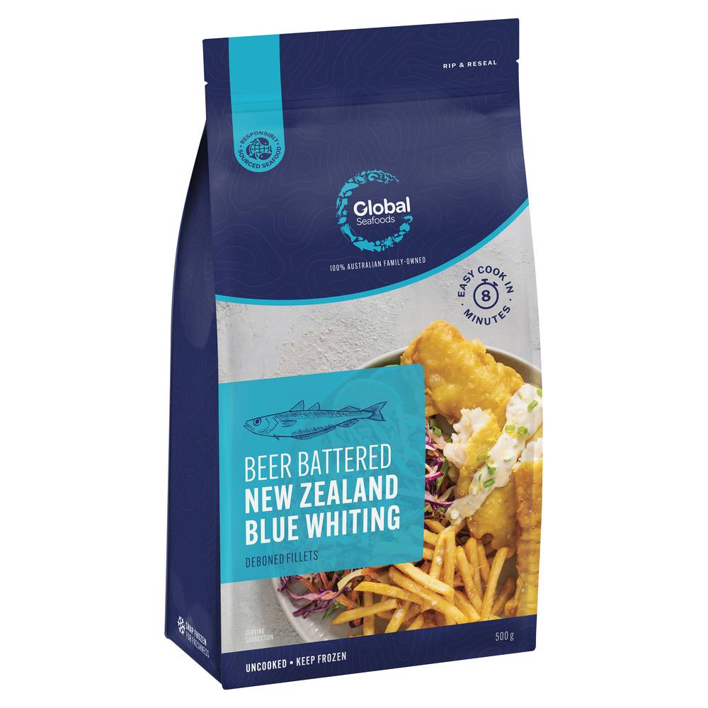 Global Seafoods Beer Battered Blue Whiting Fillets Delivery Near Me