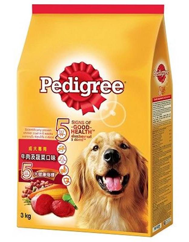 【安心價】【狗食】寶路狗乾糧牛肉及蔬菜口味3kg <3Kg公斤 x 1 x 1Pack包>