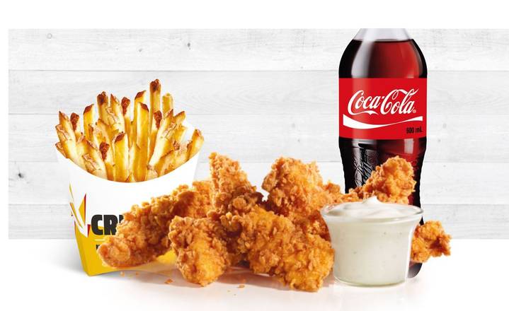 Combo Hand Breaded Chicken Tenders de 5 piezas.