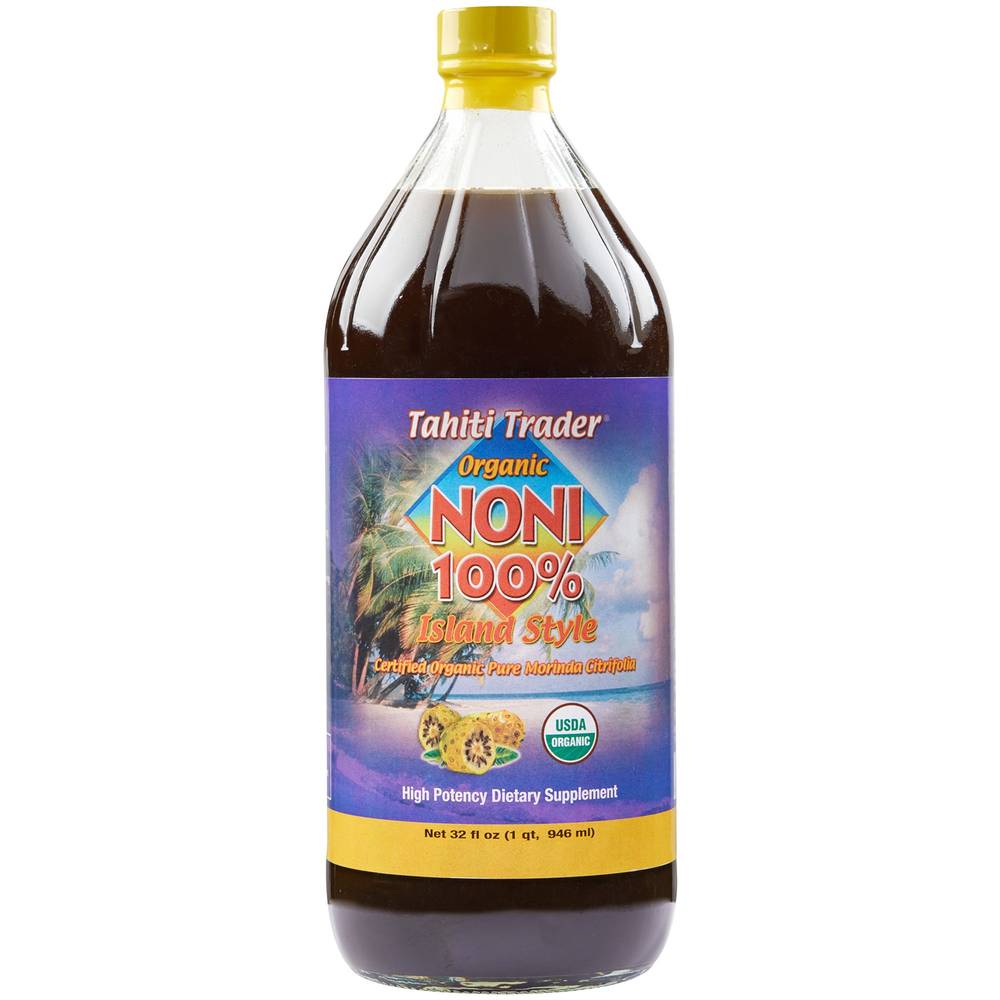 Organic Noni 100% Island Style - 30,000 Mg Noni Juice (32 Fl. Oz.)