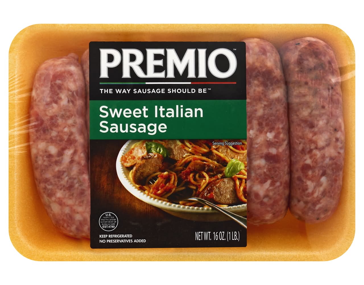 Premio Sweet Italian Sausage (16 oz)