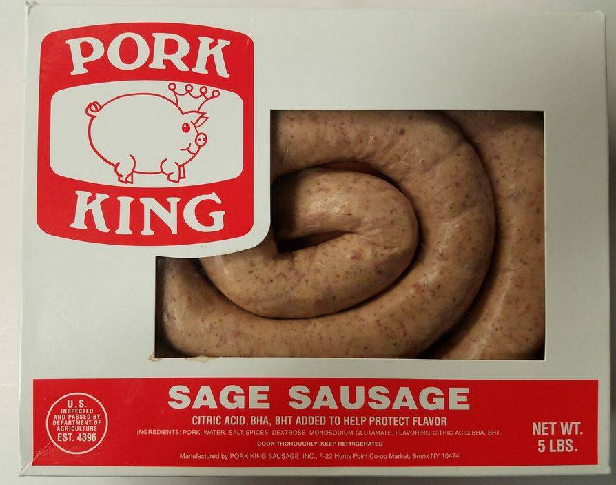 Pork King - Sweet Sage Rope Sausage - 5 lbs