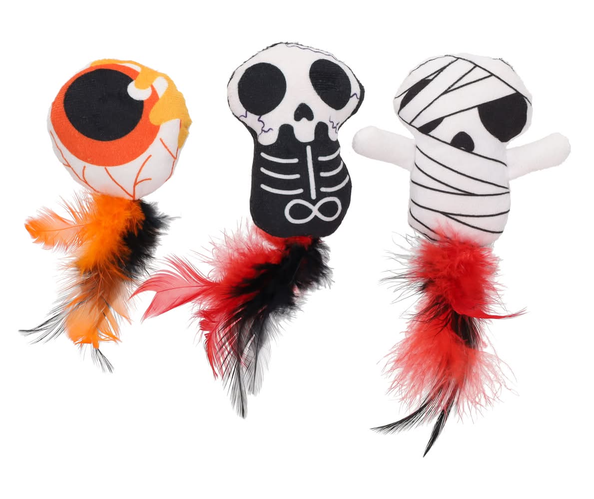 Smart Choice Plush Spooky Catnip Toy 3 Pack