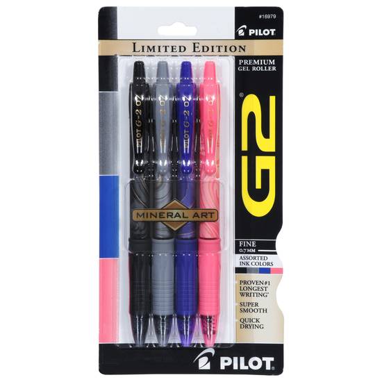 Pilot G2 Mineral Art Pens (4 ct)