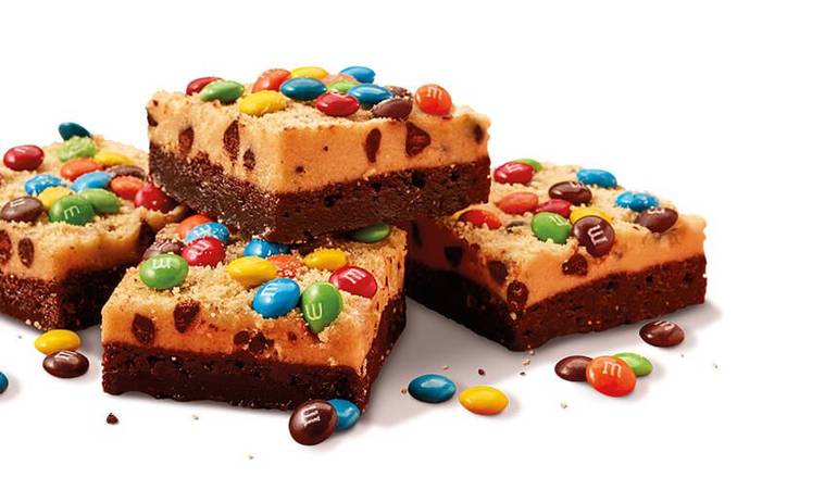 Cookie Dough Brownie made with M&M’S® MINIS Chocol