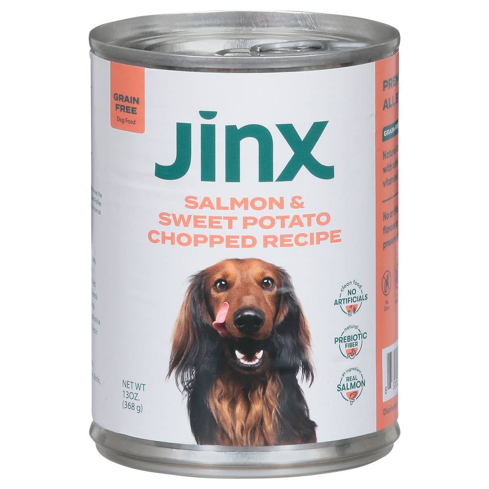 Jinx Grain Free Dog Food, Salmon & Sweet Potato Chopped Recipe (13 oz)