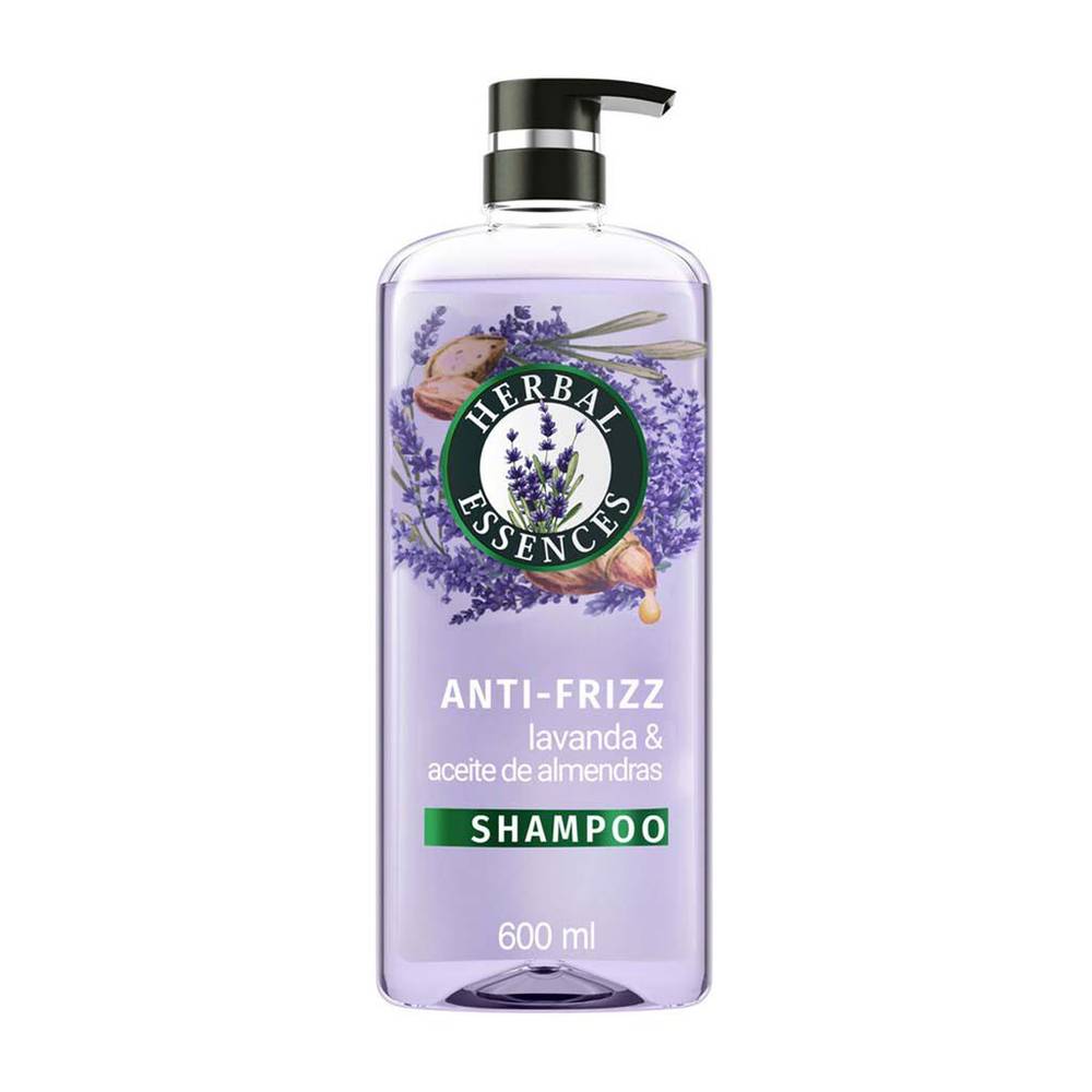Herbal essences shampoo anti-frizz lavanda (botella 600 ml)