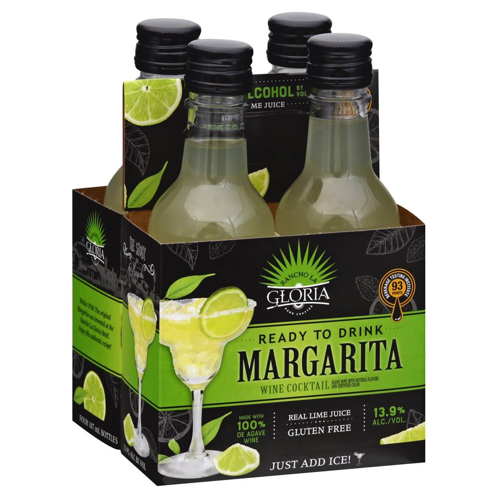 Rancho La Gloria Margarita Wine Cocktail (4 x 187 ml)