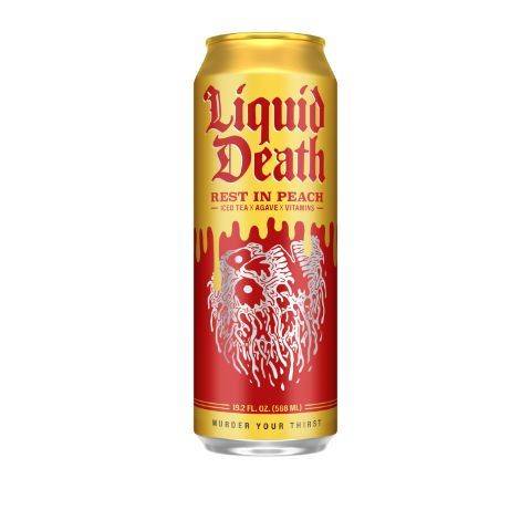 Liquid Death Tea Rest in Peach 19.2oz