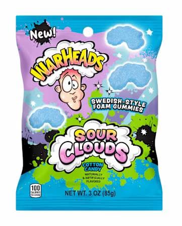 Warheads® Sour Clouds Cotton Candy Foam Gummies 3oz