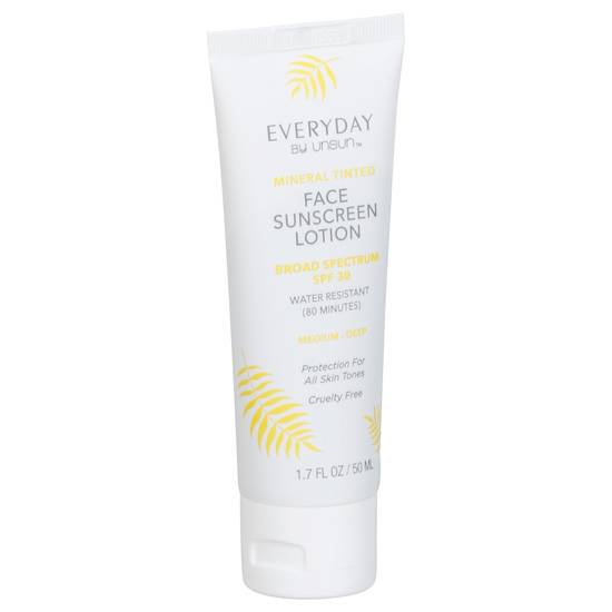 Unsun Mineral Tinted Face Sunscreen Lotion Spf 30