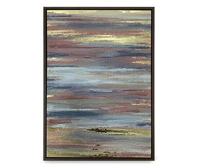 Large Framed Abstract Canvas, (24" x 34")