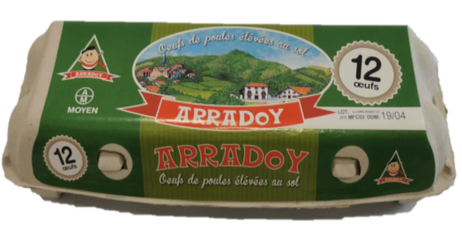 Œuf Arradoy - Œufs de poules élevées au sol (12)
