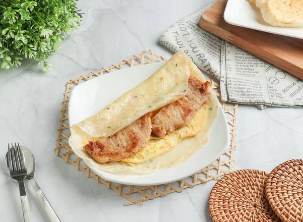 厚切里肌蛋餅  Thick Pork Chop  Egg  Wrap
