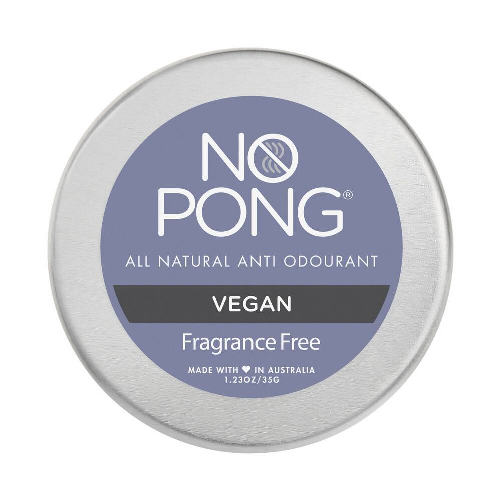 No Pong Deodorant All Natural Cream Vegan 35g