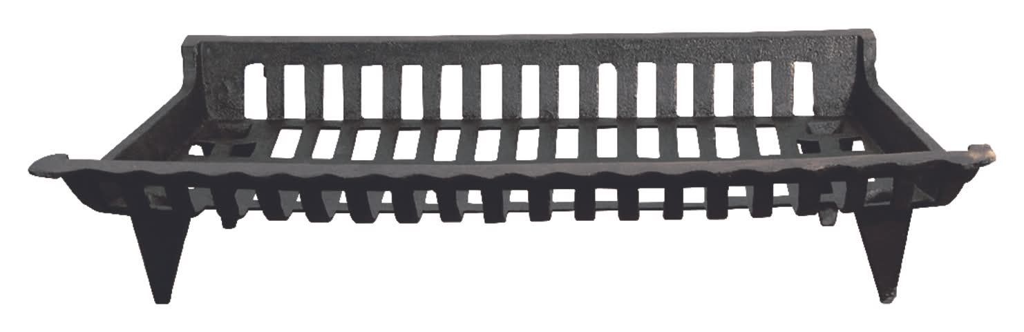 Open Hearth Black Cast Iron Fireplace Grate