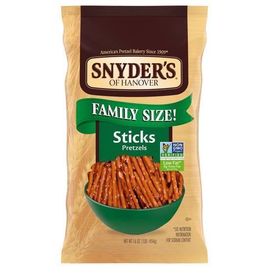 Snyder's Of Hanover Family Size! Pretzel Sticks