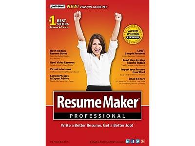 Individual Software Resumemaker Professional Deluxe 20 For 1 User Windows Cd (ind945800f002)