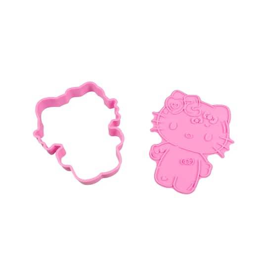 Handstand Kitchen Hello Kitty 50Th Anniversary Dream Big Cookie Stamp & Cutter Set