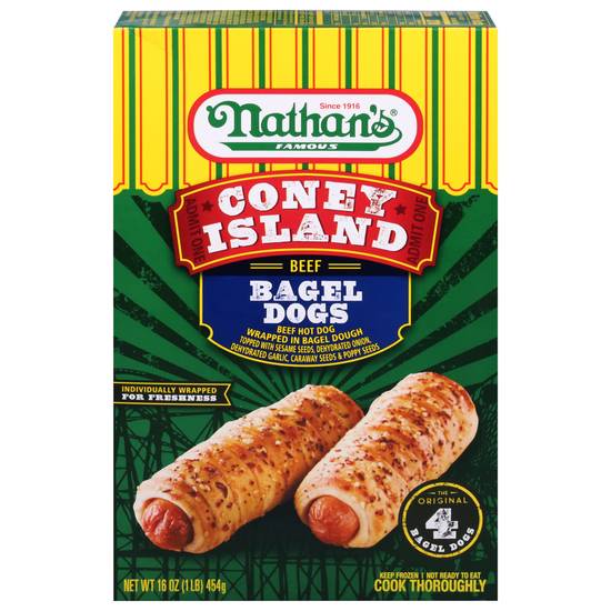 Nathan's Coney Island Beef Bagel Dogs (4 ct)