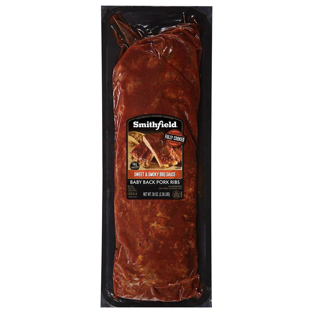 Smithfield Sf Fully Cooked Baby Back Ribs (2.38 lbs)