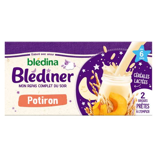Blédina - Blédiner céréales lactées pour bébés dès 6 mois (potiron)