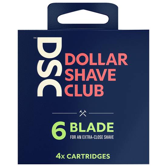 Dollar Shave Club 6 Blade Razor Cartridges (4 ct)