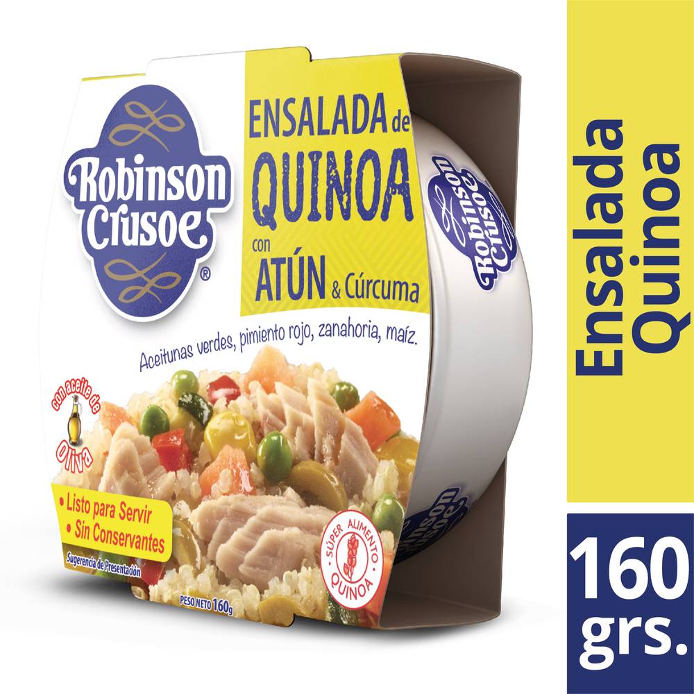 Robinson crusoe ensalada de atún con quinoa (lata 160 g)