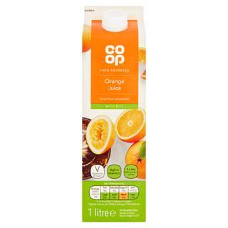 Co Op Orange Juice with Bits 1L