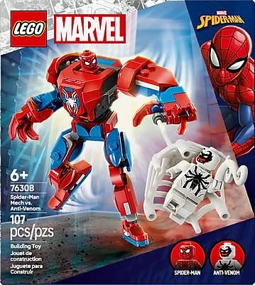 LEGO Spider-Man Mech vs. Anti-Venom, 107 Pieces (76308)