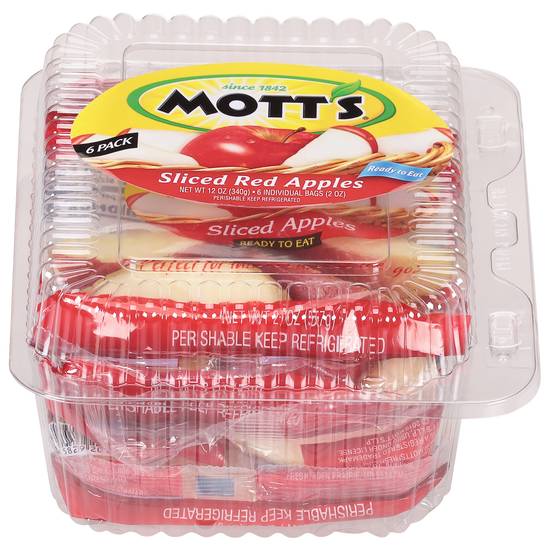 Mott's Sliced Red Apples (6 x 2 oz)
