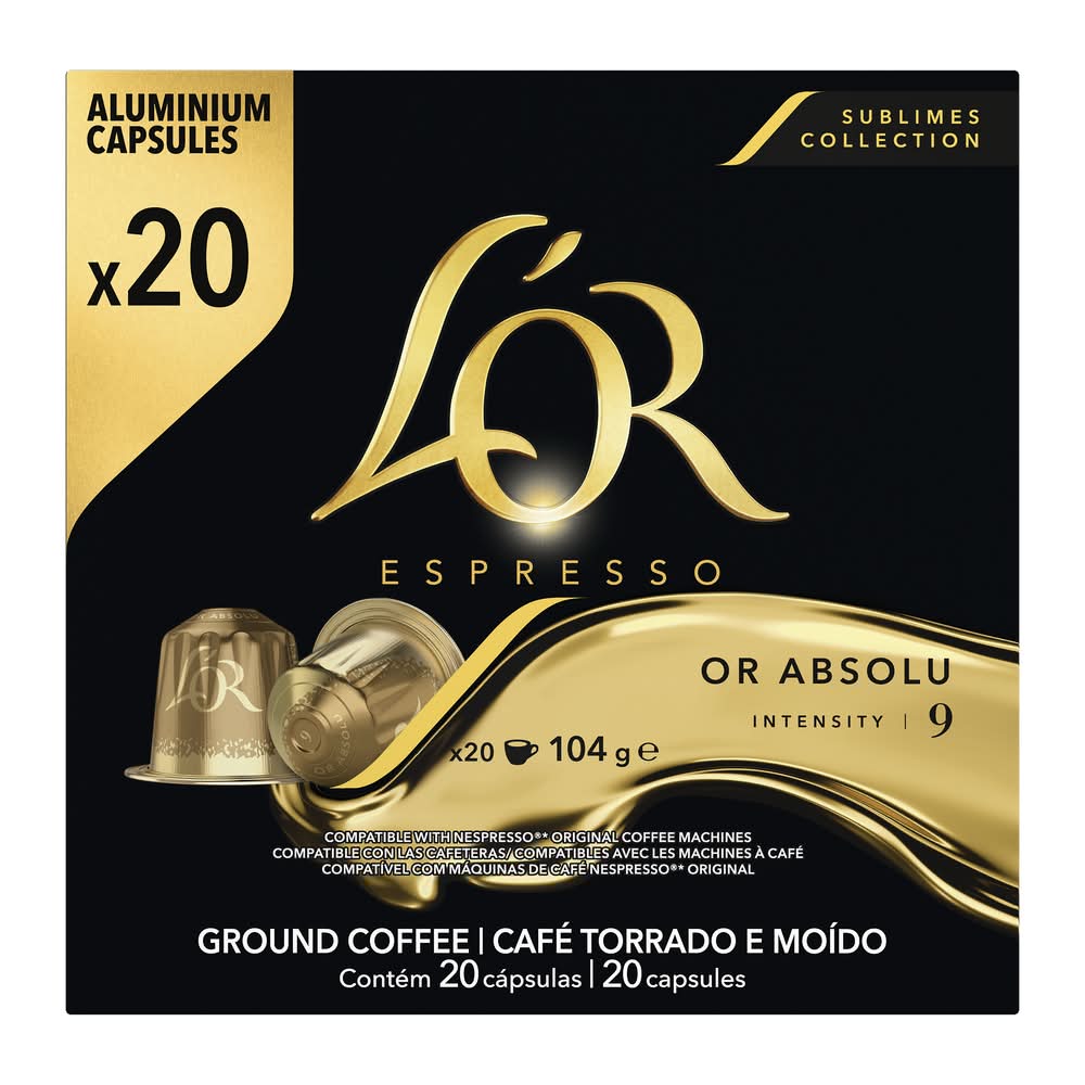 L'OR - Café capsules intensité 9 compatible nespresso (20)