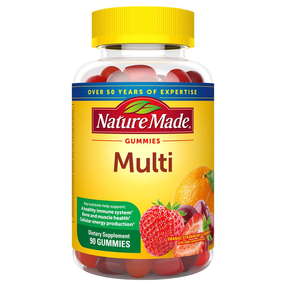 Nature Made Gummies Orange Cherry & Mixed Berry Multi