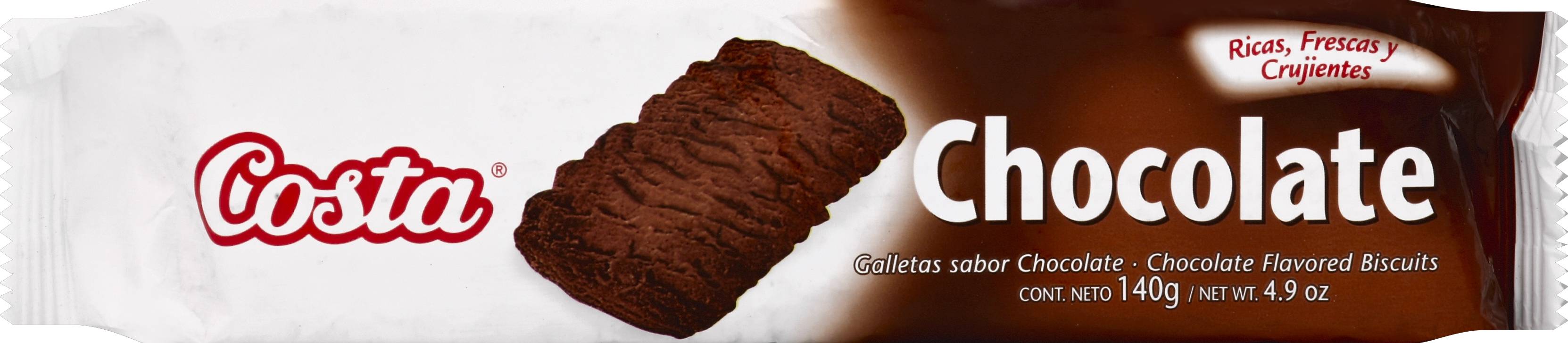 Costa Chocolate Galletas Sabor Chocolate (4.9 oz)