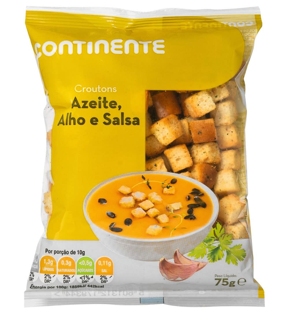 Croutons com Azeite, Alho e Salsa Continente (emb. 75 gr)