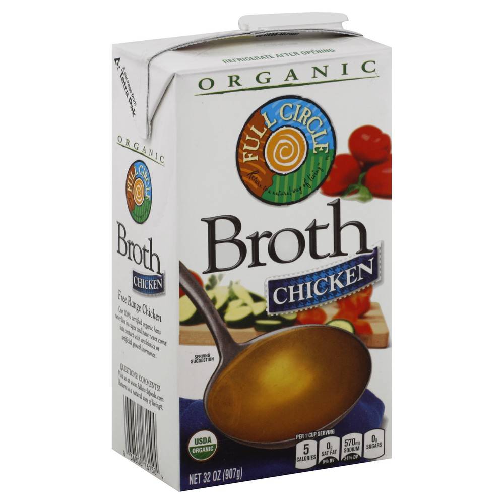 Full Circle Organic Chicken Broth (32 lbs)