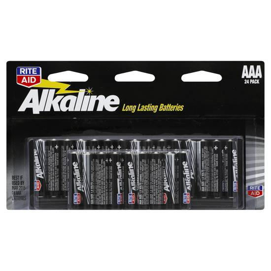 Rite Aid Alkaline Long Lasting Aaa Batteries (24 ct)