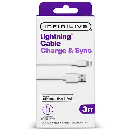 Infinitive Usb-A To Lightning Pvc Cable 3ft