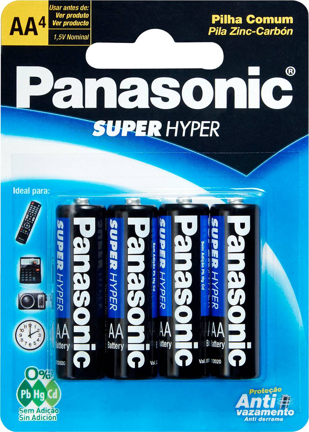 Panasonic pilha comum superhyper aa (4 un)
