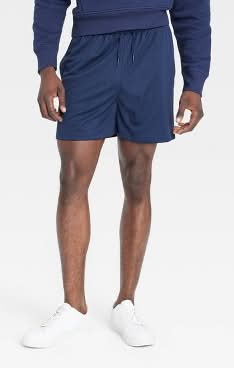 All In Motion Side Pocket Shorts, Men, M, Navy Blue