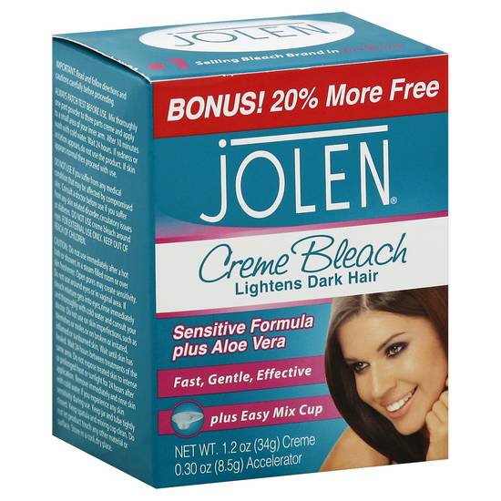 Jolen Creme Bleach Lightens Dark Hair