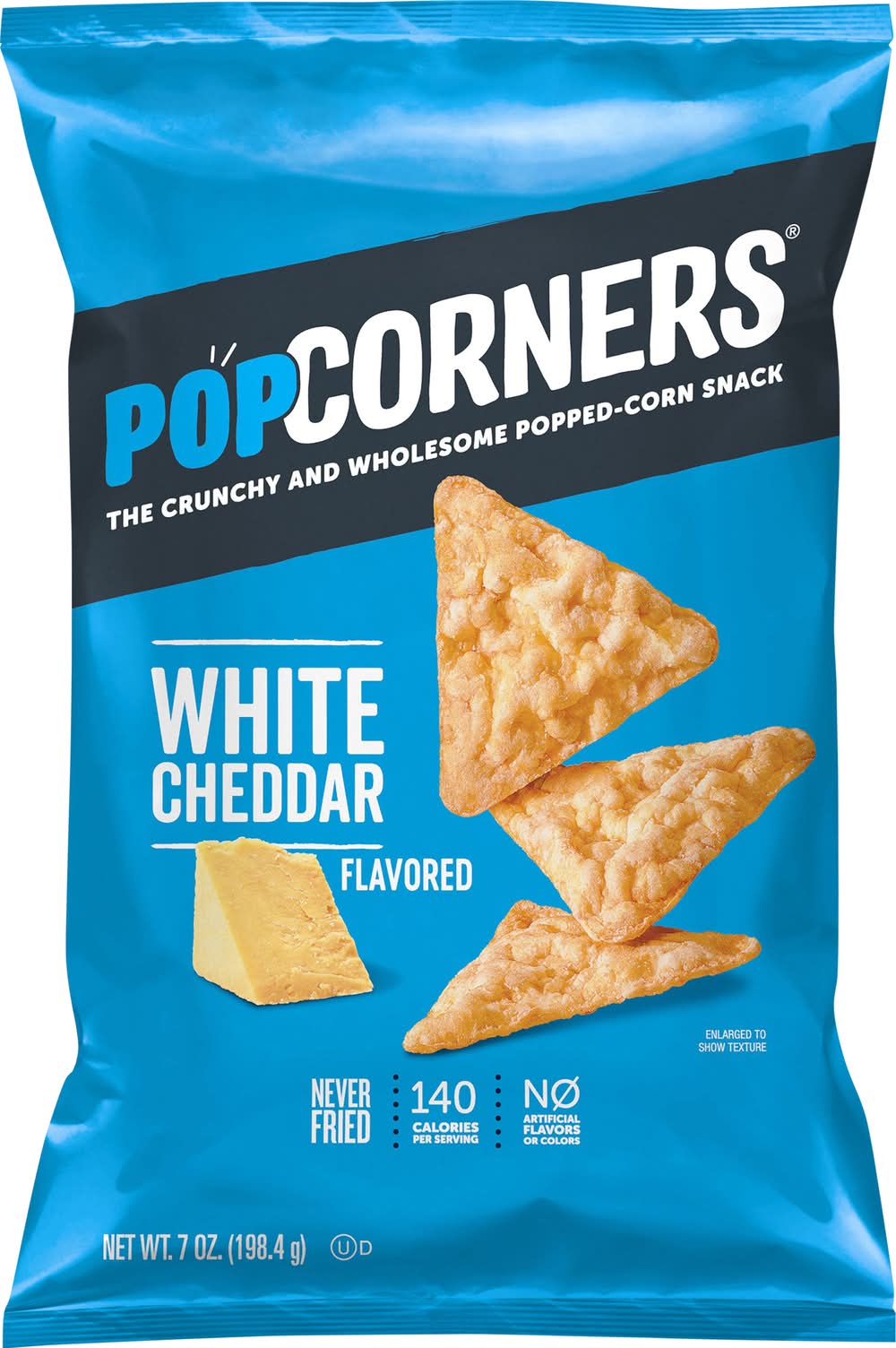 PopCorners The Crunchy & Wholesome Popped-Corn Snack, White Cheddar (7 oz)