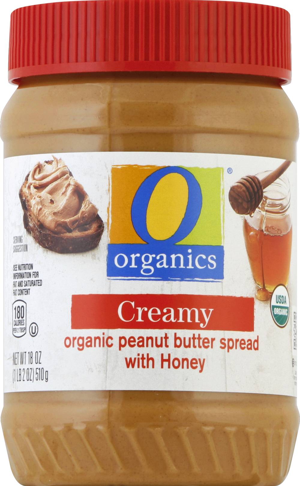 O Organics Creamy Peanut Butter With Honey (1.12 lbs)