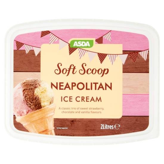 ASDA Soft Scoop Neapolitan Ice Cream (2L)